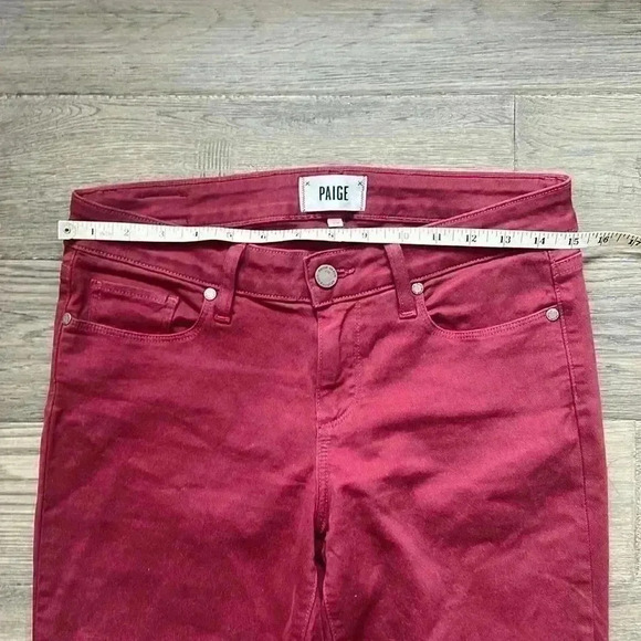 🔥PAIGE🔥 | Skyline ankle peg burgundy  pants size 29 - Picture 5 of 14